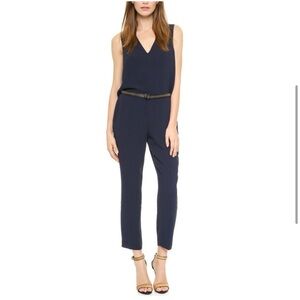 Club Monaco Navy Lilas Jumpsuit